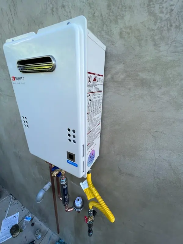 Tankless water heater installation for Montross homes